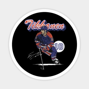 Esa Tikkanen Edmonton Retro Script Magnet